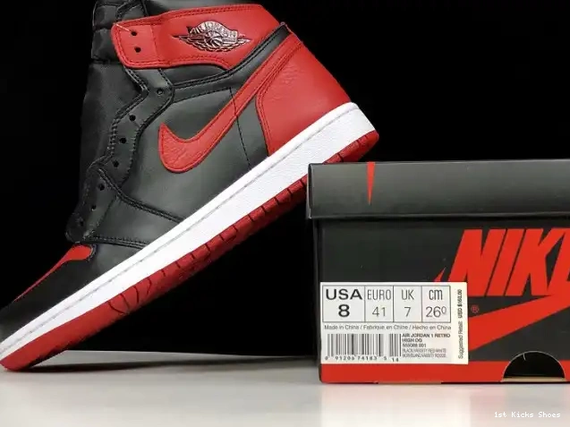 1st Kicks Shoes Jordan 1 Air 555088-001 Retro Banned High OG 0530